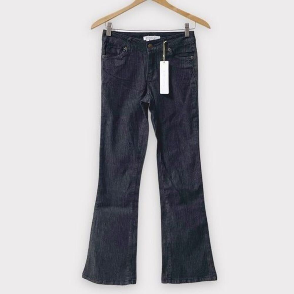 NWT BCBGeneration Bootcut Acid Washed Dark Jeans Y2K, Women 4 Short